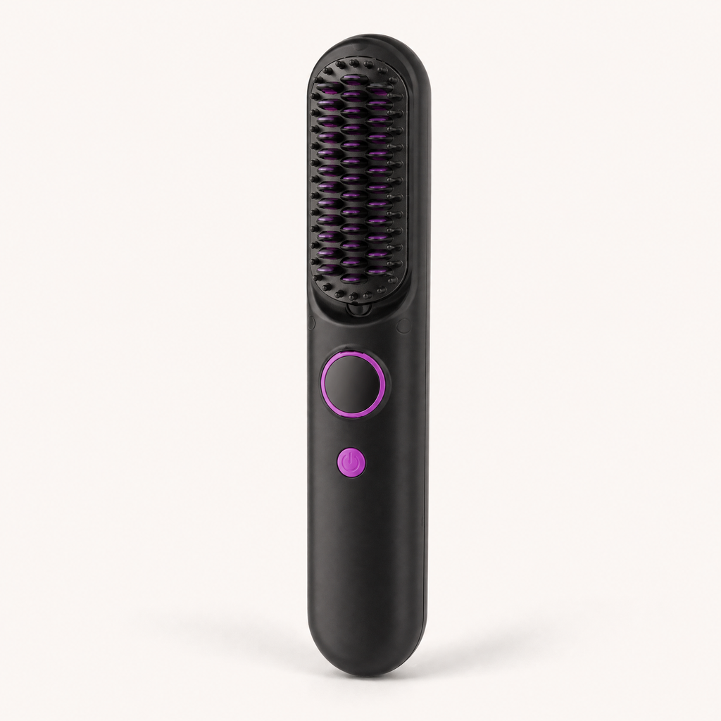 Cordless 2-in-1 Straightening and Curling Comb, front product view