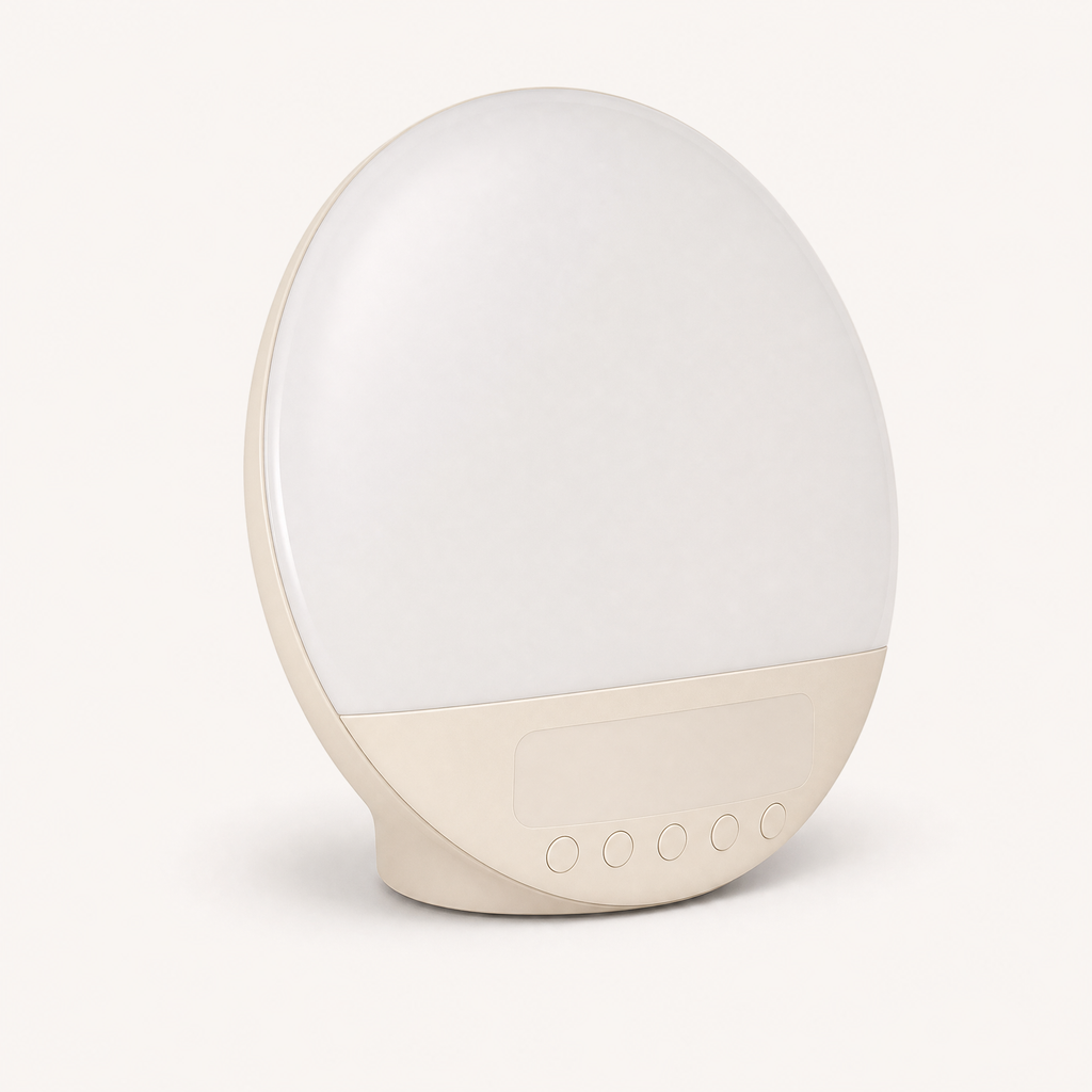 Glow Sunrise Alarm Clock Lamp for Natural Wake-Up Light Experience shown in a clear product image