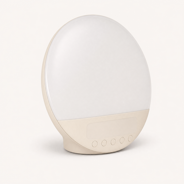 Glow Sunrise Alarm Clock Lamp for Natural Wake-Up Light Experience shown in a clear product image