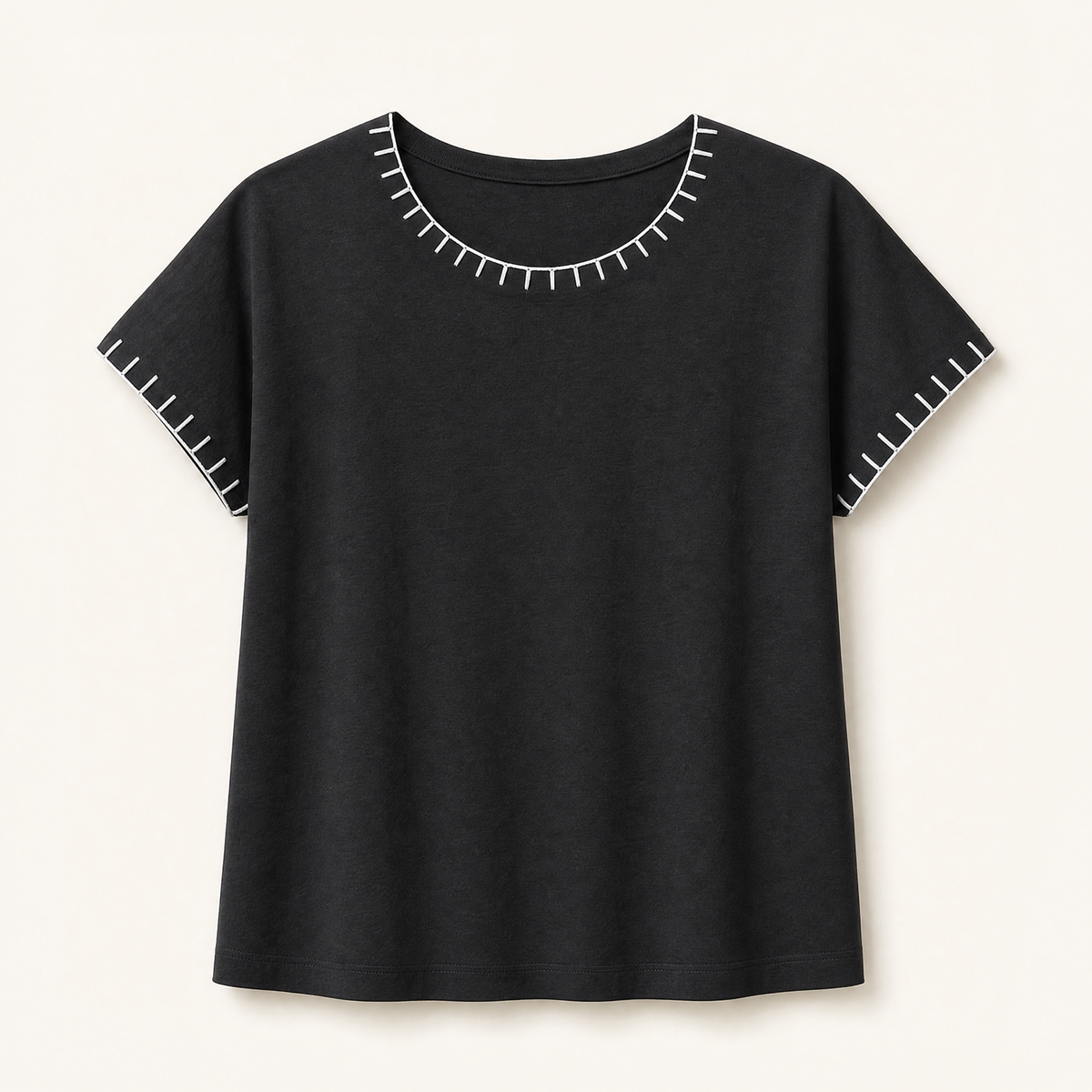 Textured Oversized Cotton Top product image