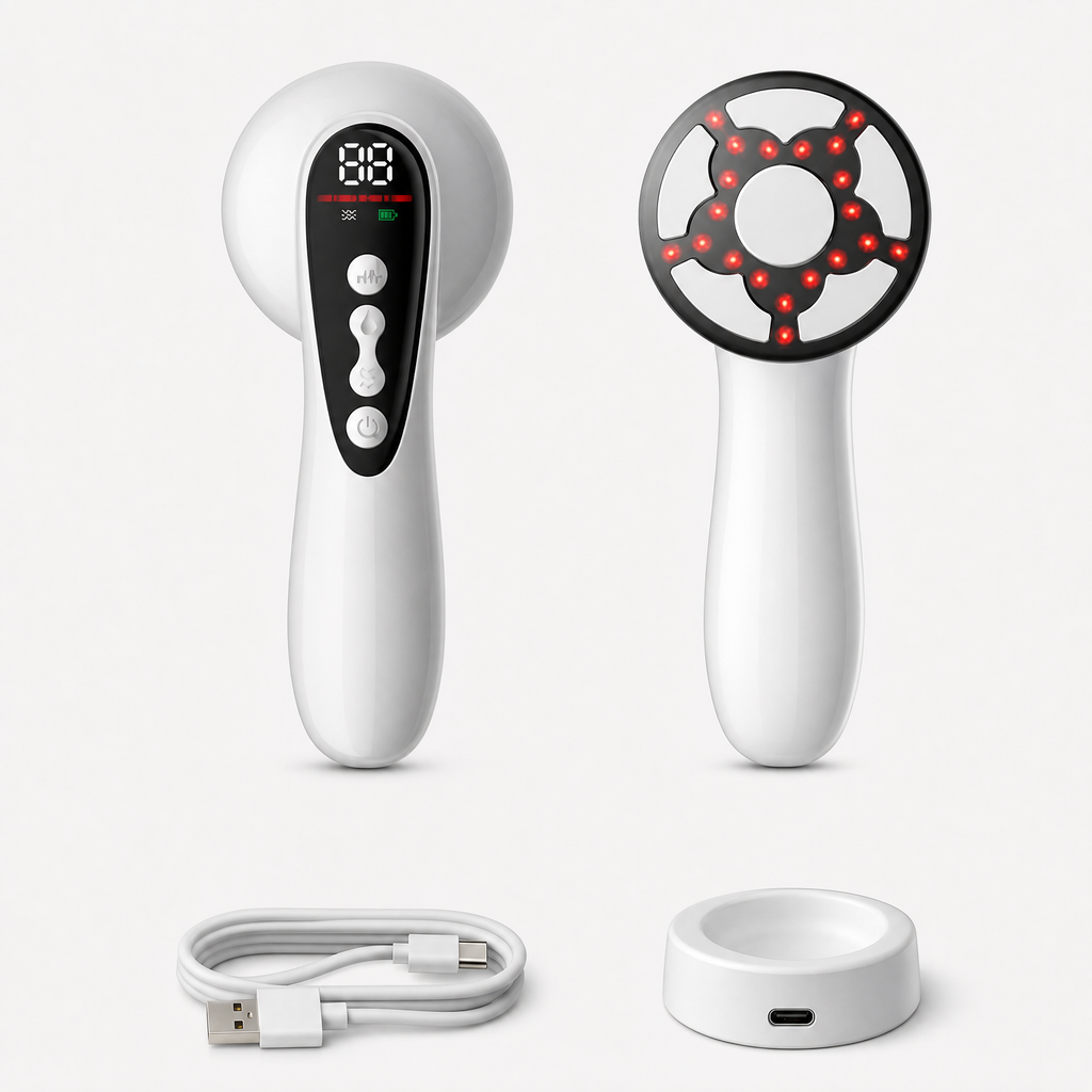 5-in-1 Handheld Body & Facial Massager shown in a clear product image