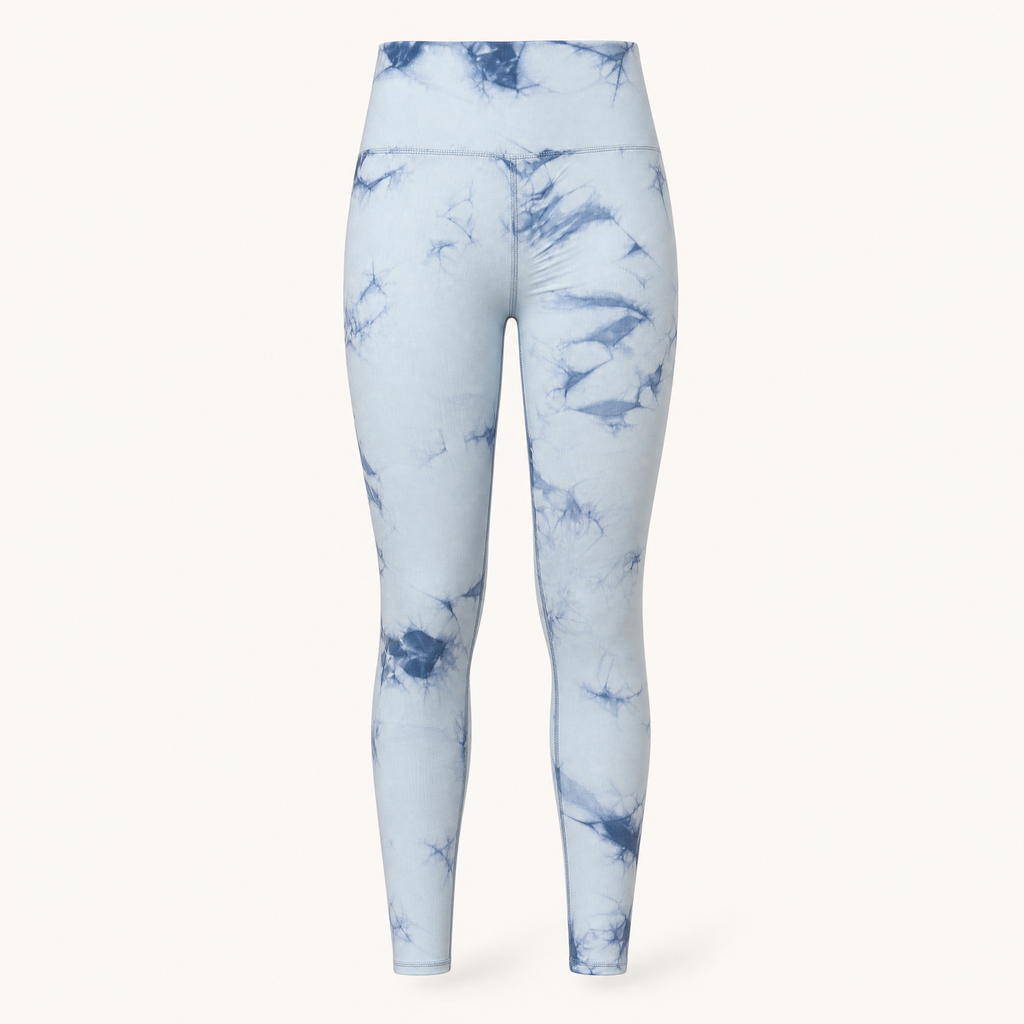 Tie Dye Seamless Yoga Leggings for Women - Contoured Workout Leggings, shown in a clear product image