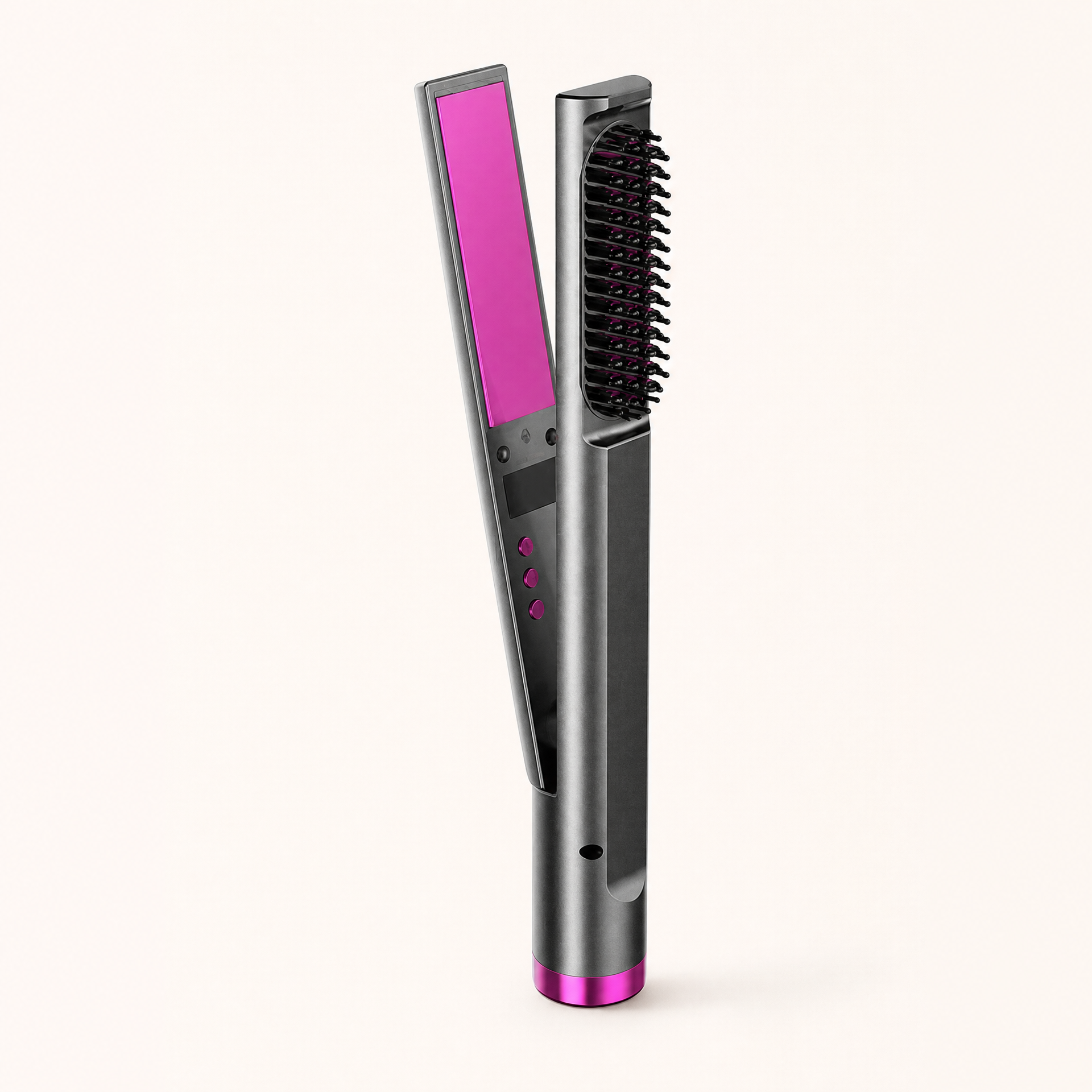3-in-1 Multifunctional Hair Straightening Comb – Wet & Dry Use, angled product view