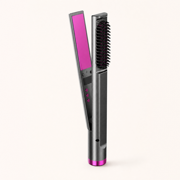 3-in-1 Multifunctional Hair Straightening Comb – Wet & Dry Use, angled product view