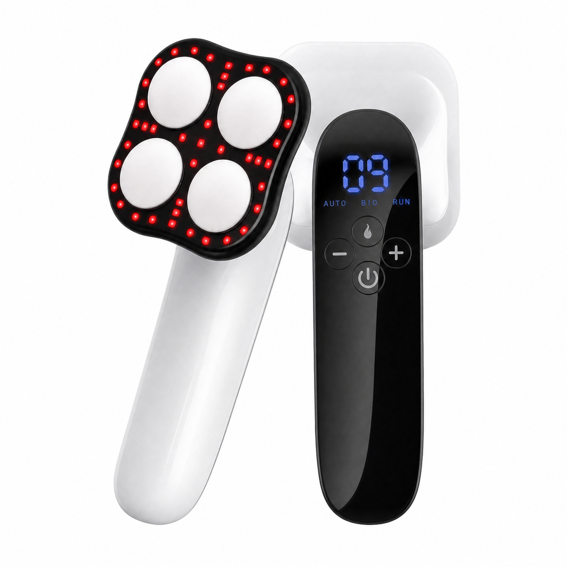 4-in-1 Body Massager with Warmth shown in a clear product image