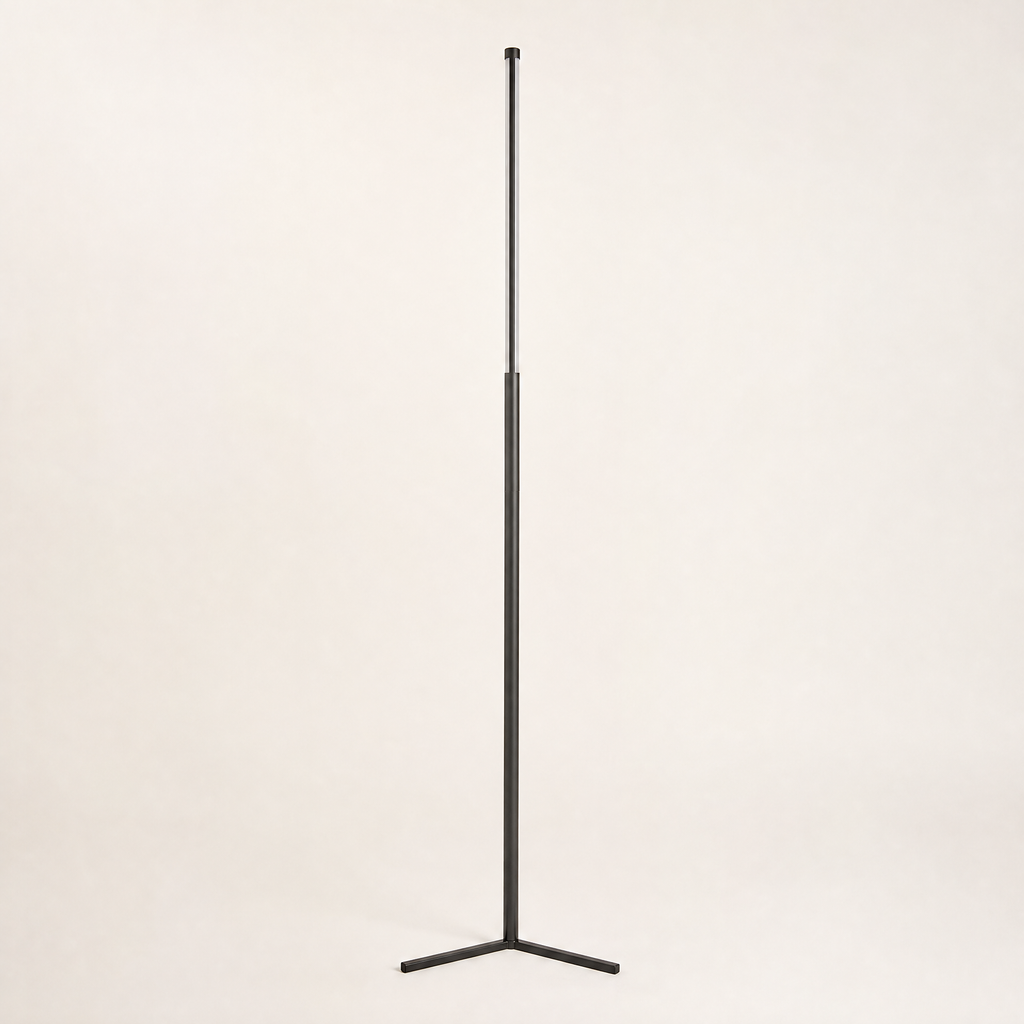 Smart RGB LED Floor Lamp with Bluetooth/Wi-Fi Control, shown in a clear product image