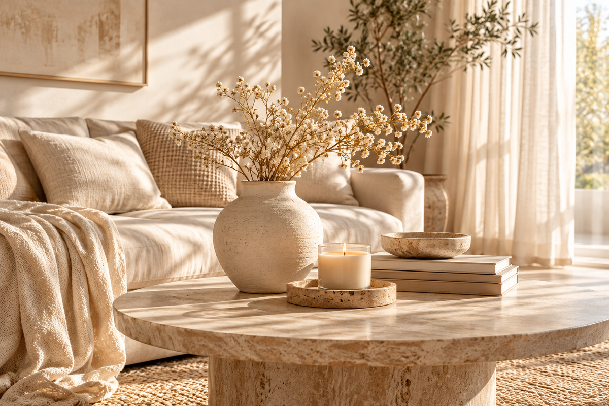 Warm neutral living room