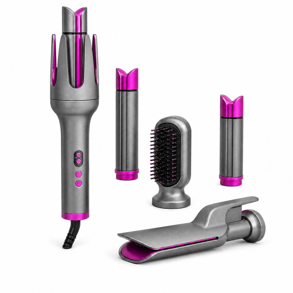 5-in-1 Multi-Style Hair Styler, shown in a clear product image