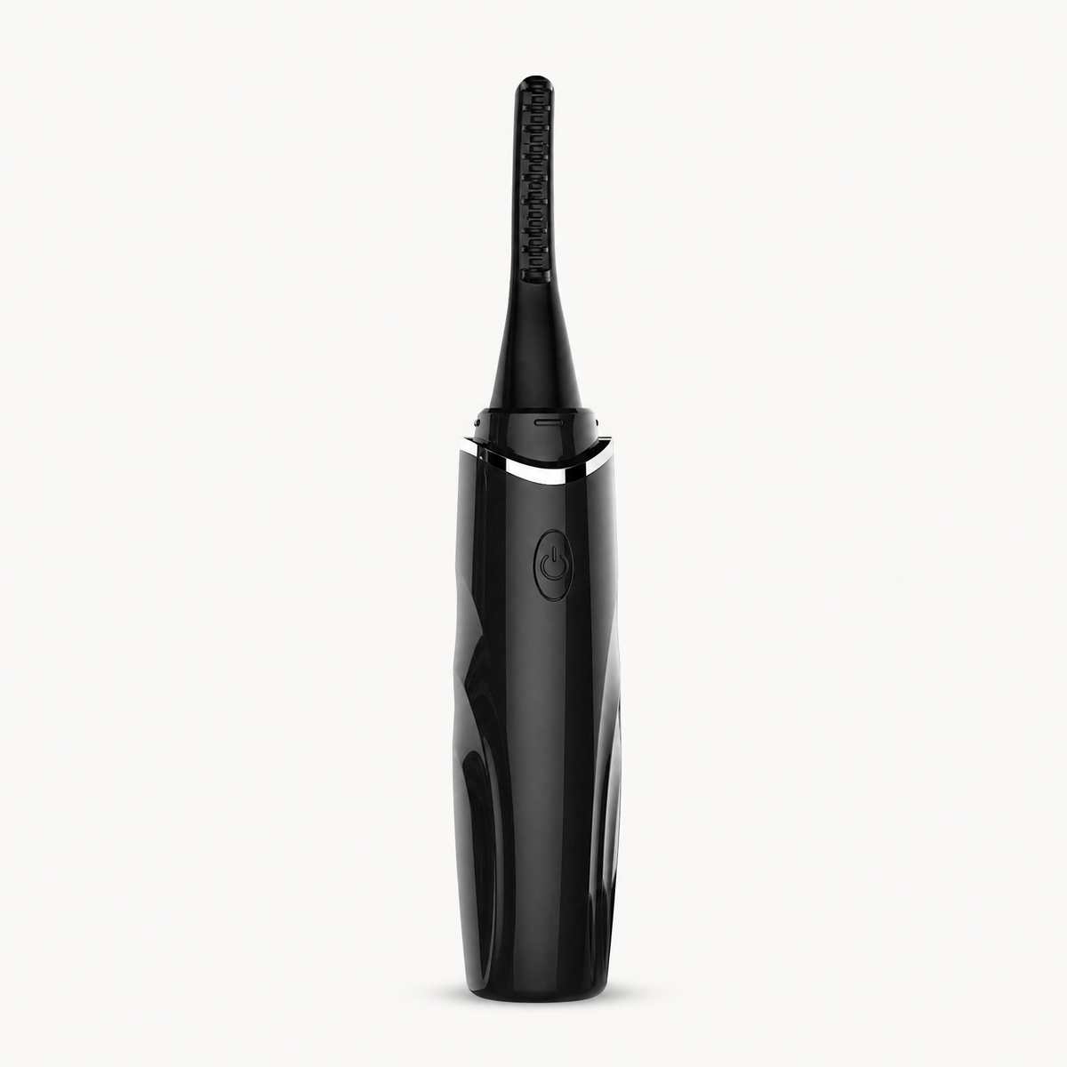 Electric Heated Eyelash Curler with Digital Display, shown in a clear product image