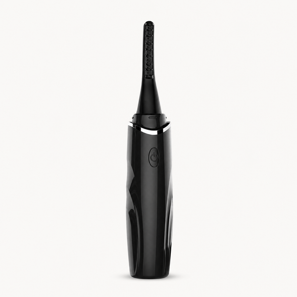 Electric Heated Eyelash Curler with Digital Display, shown in a clear product image