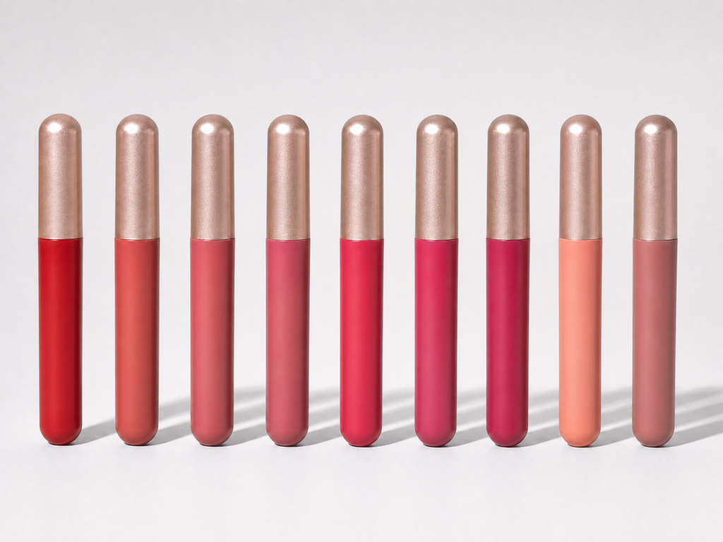 9-Color Peel-Off Matte Lip Stain, shown in a clear product image