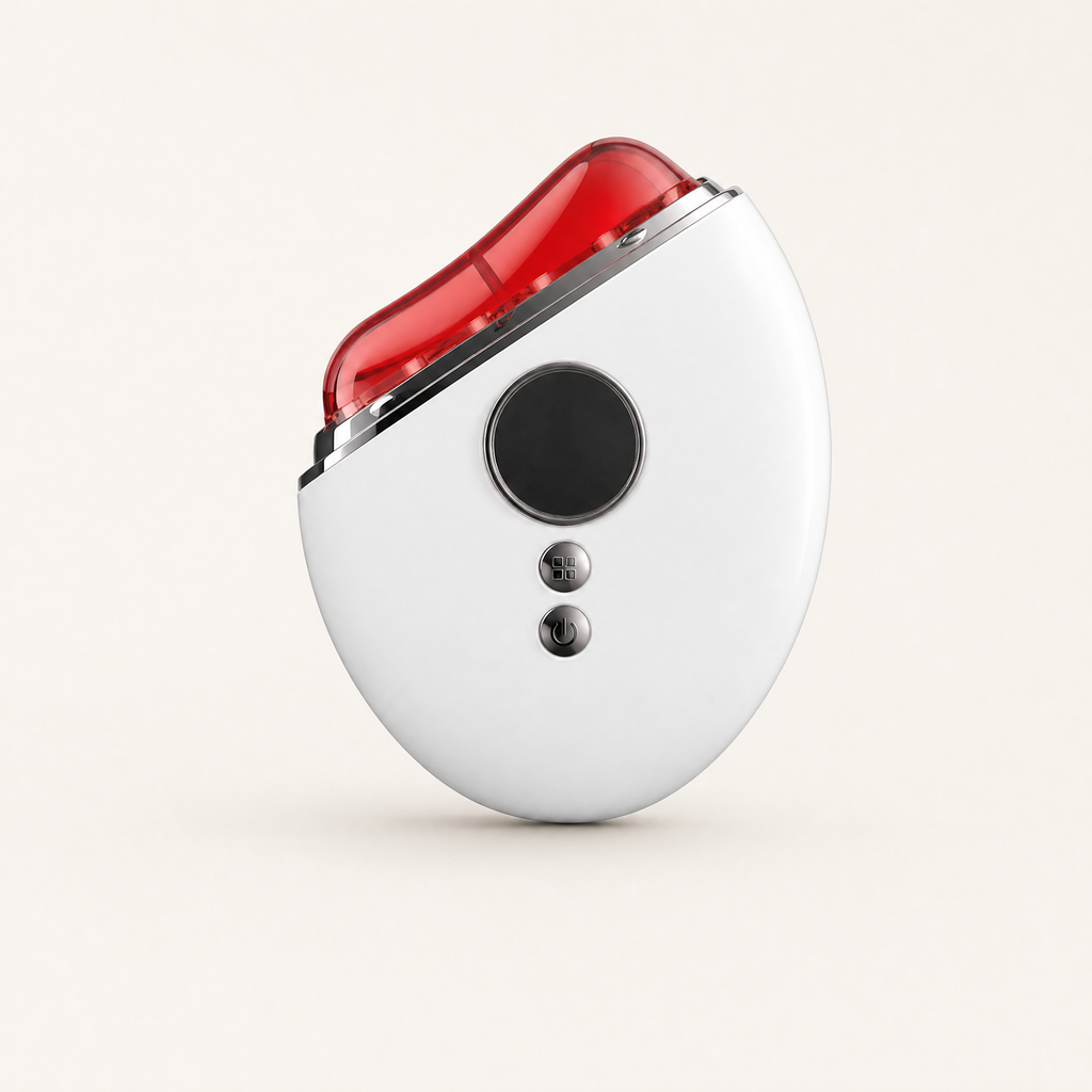 Face & Neck Massager for At-Home Care shown in a clear product image