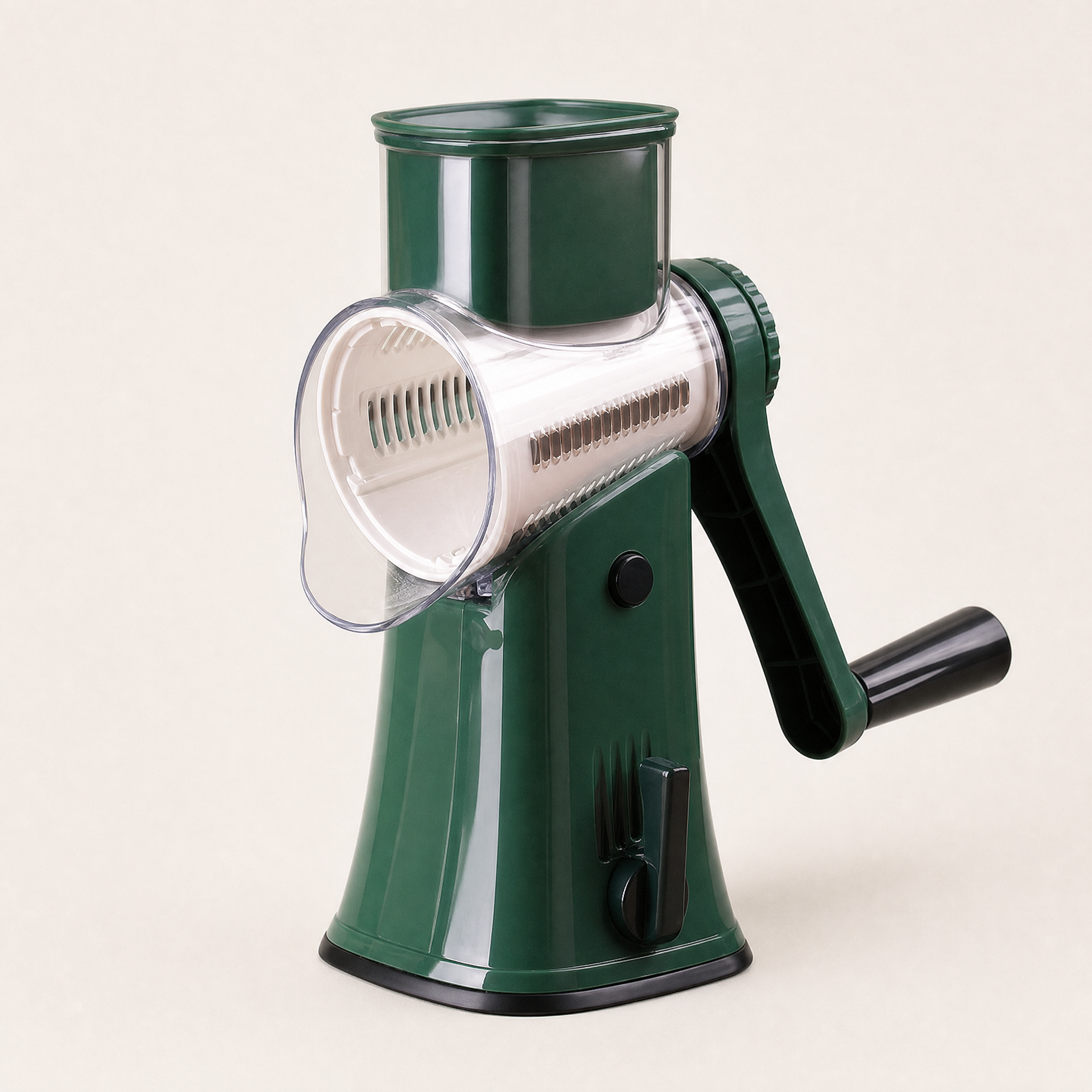 Hand Crank Vegetable Chopper, shown in a clear product image