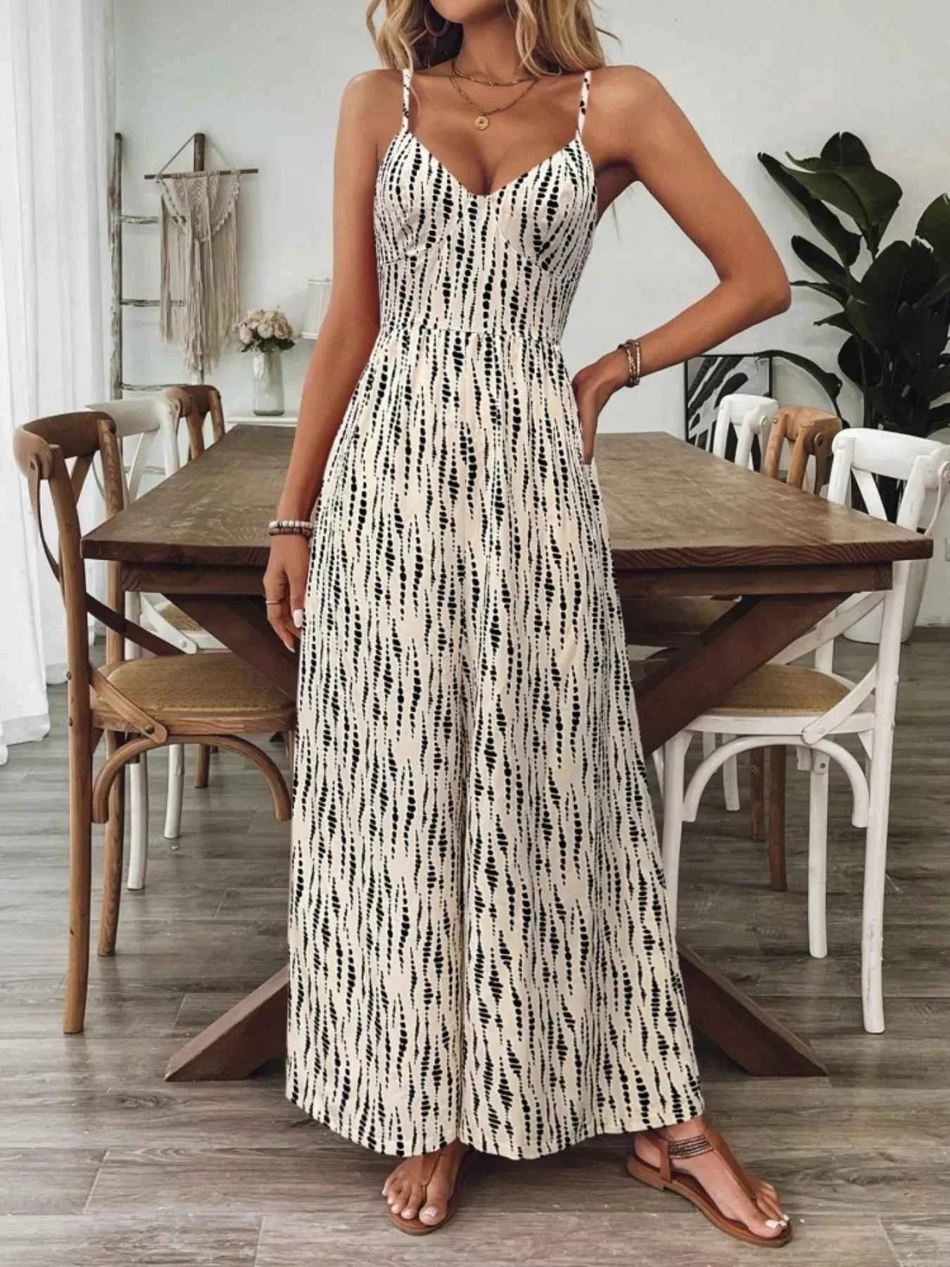 Backless wide leg jumpsuit — additional view 2