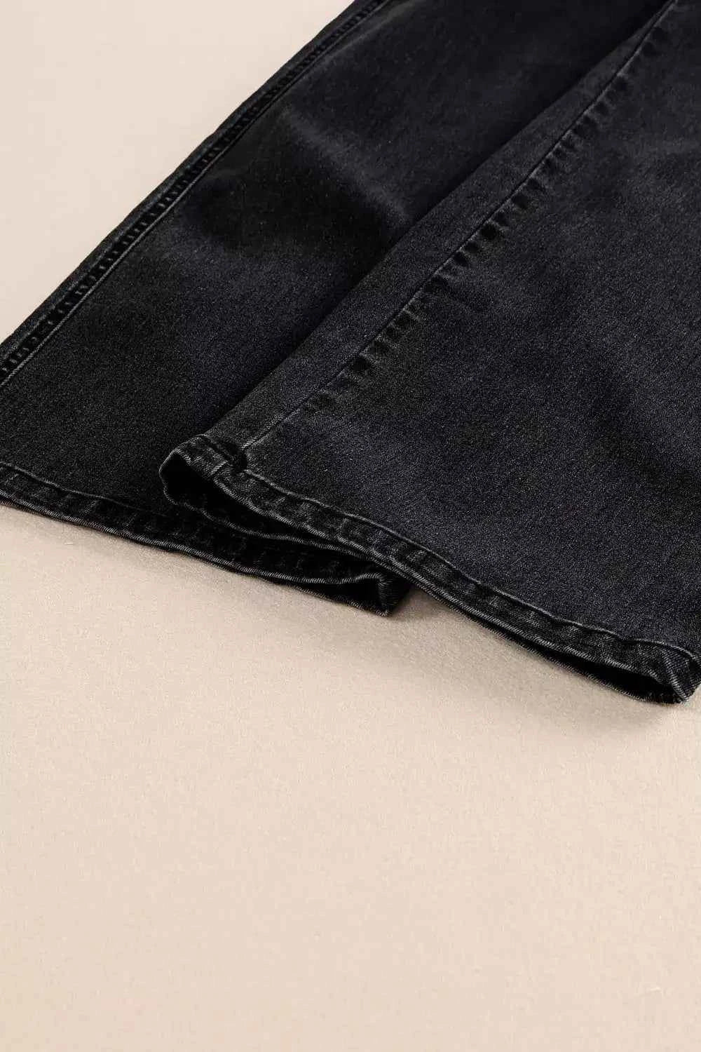Wide-leg high-waisted jeans — additional view 12