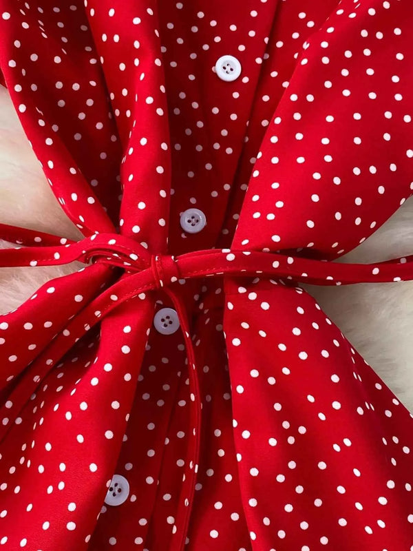 Vintage polka dot dress — additional view 12