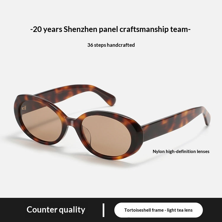 Star-Stud Oval Frame Sunglasses, product view 7