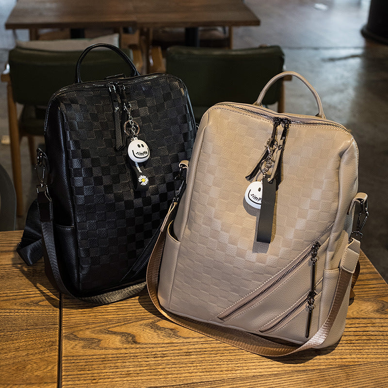 Product detail photo of Checkerboard Backpack, beige, everyday style