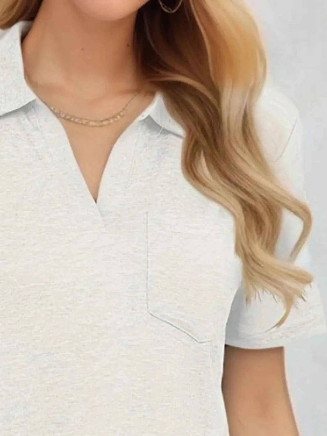 Preppy Johnny Collar Short Sleeve Shirt-Shirt-Splashis-Splashis