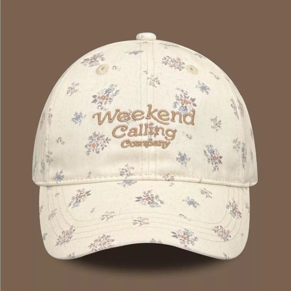 Floral print baseball cap — additional view 2
