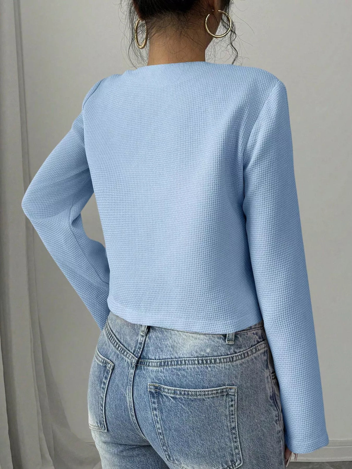 Bow Detail Cropped Outerwear, product view 18