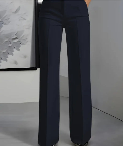 White minimalist polyester pants product image