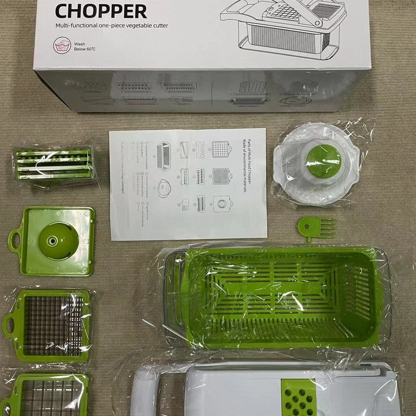 16-Piece Multifunctional Vegetable Chopper
