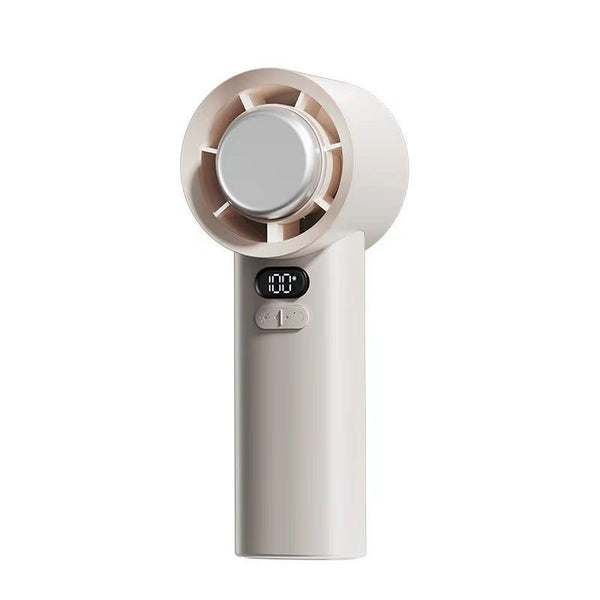 Portable Brushless Hand Fan, angled product view