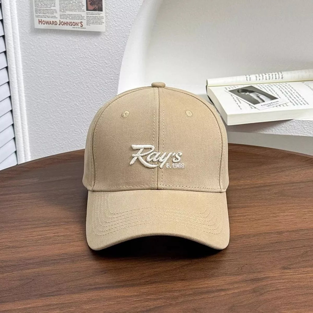Embroidered baseball cap in blush pink — additional view 7