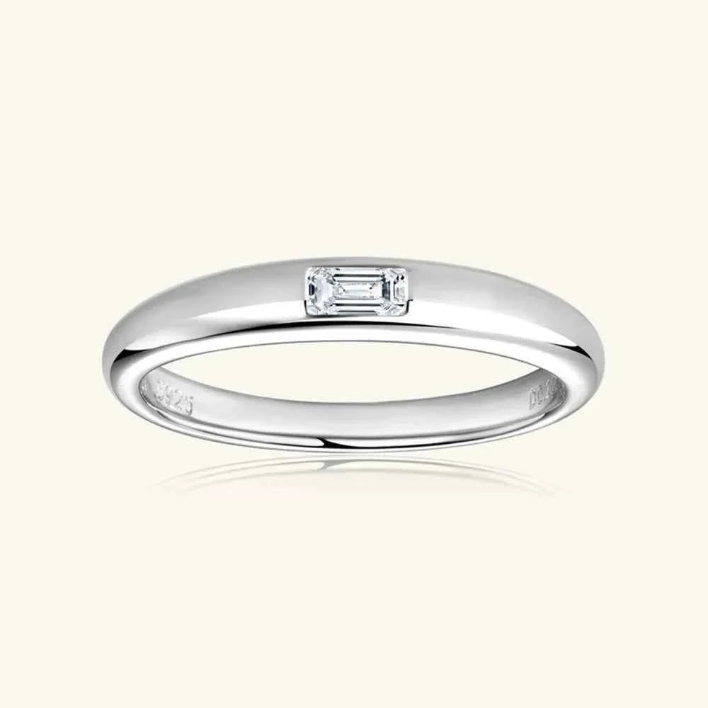silver-plated alloy cubic zirconia ring — additional view 7