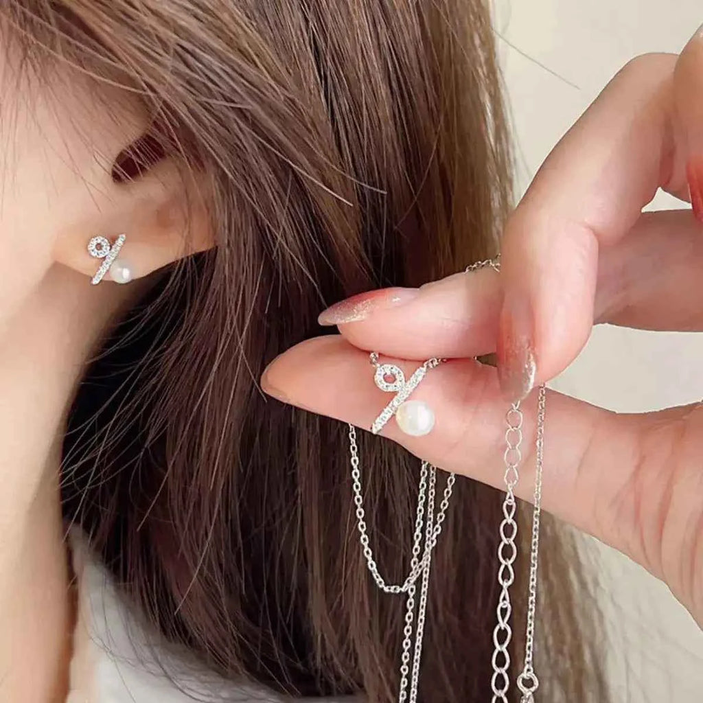 Freshwater pearl pendant necklace — additional view 3