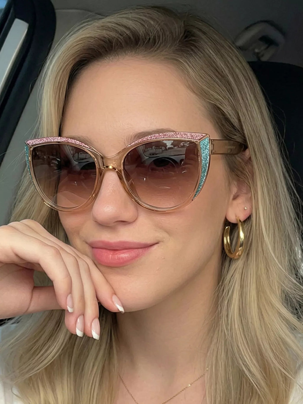 Glitter Cat-Eye Tinted Sunglasses — product image 2