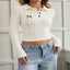 Model wearing the Cable Knit Long Sleeve Sweater