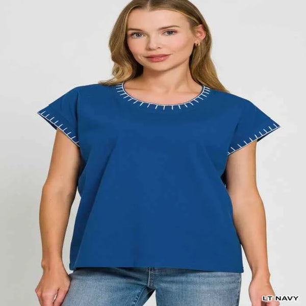 Oversized cotton tee — primary view