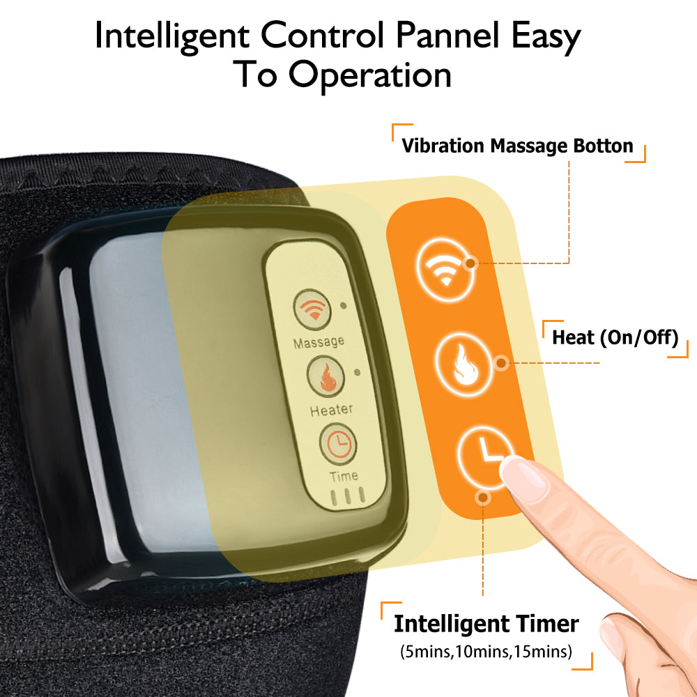 Heated Vibration Massager Wrap - Knee, Elbow & Shoulder, product view 9