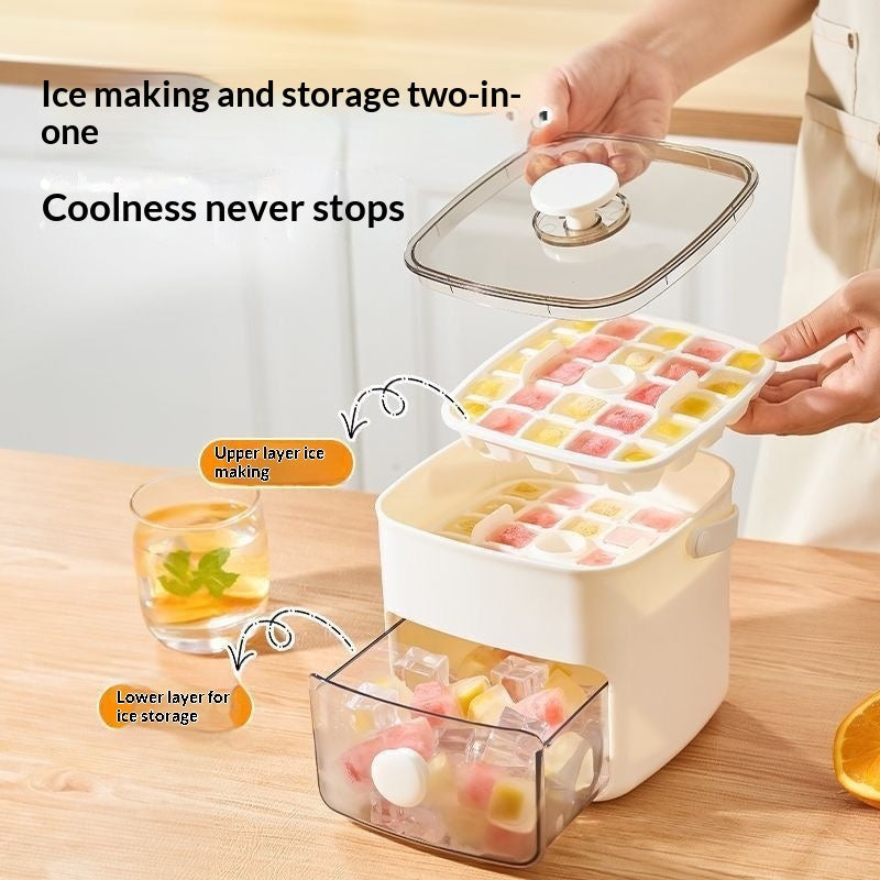48-grid reusable ice cube tray mold view 6