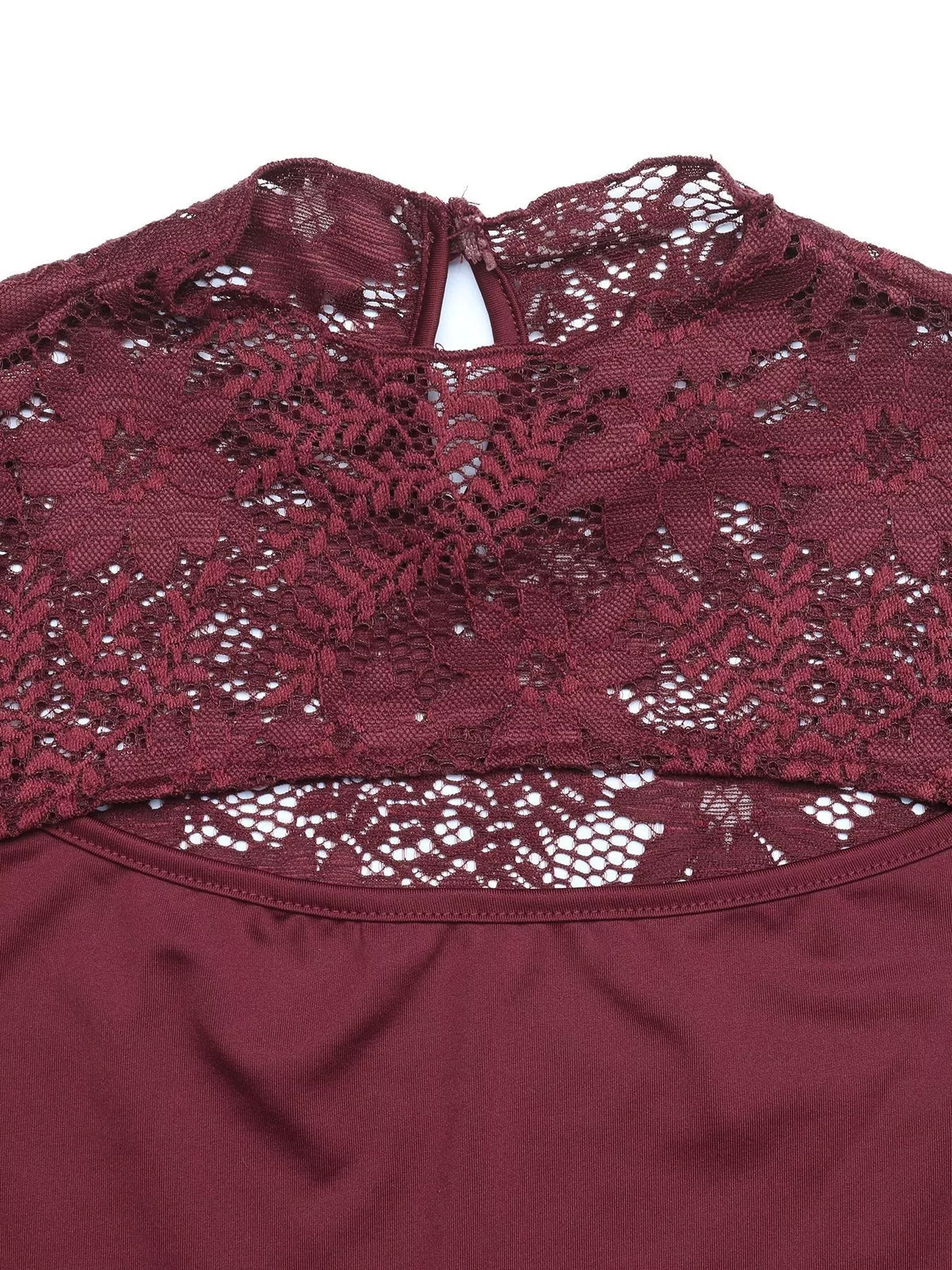 Lace Cut-out Flare Sleeve Bodysuit, product view 11