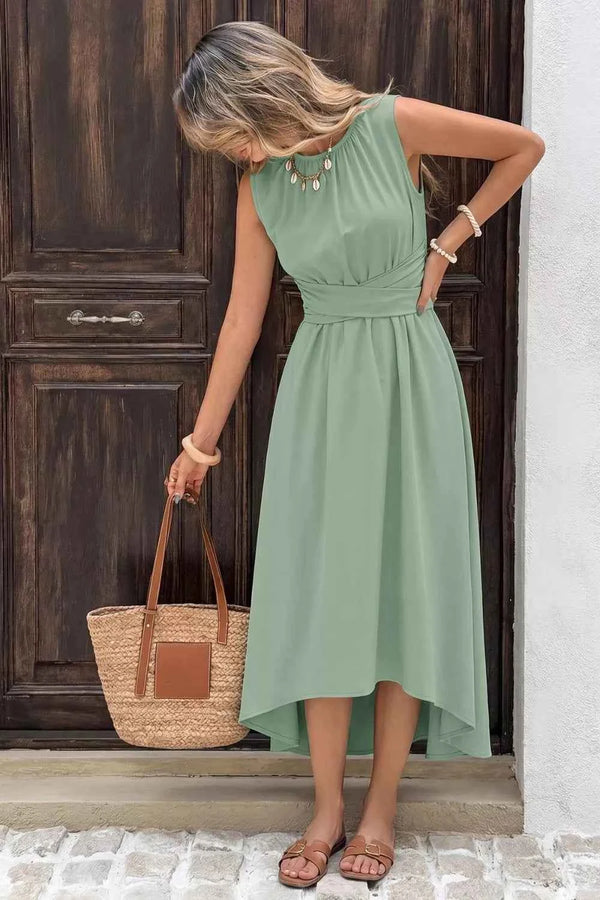 Sleeveless high-low dress — additional view 3