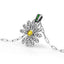 Delicate daisy flower necklace — additional view 7