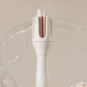 Ivory automatic rotating ceramic curling iron
