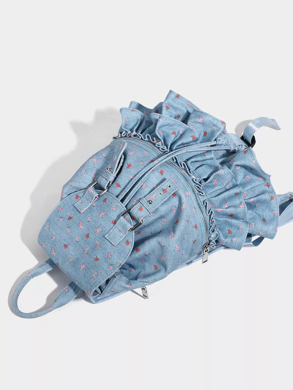Mini Floral Canvas Backpack — product image 5