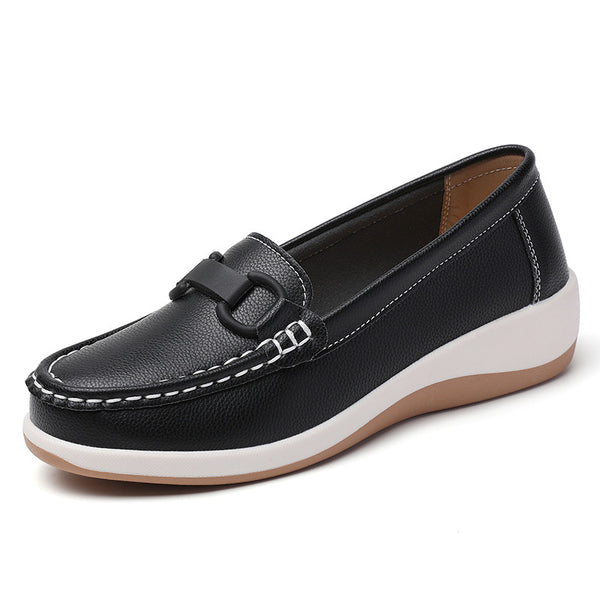 Gray slip-on casual sneakers
