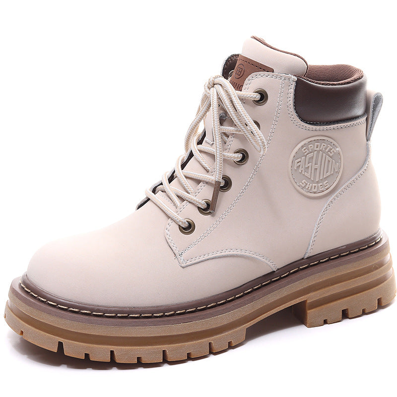 Pink combat boots