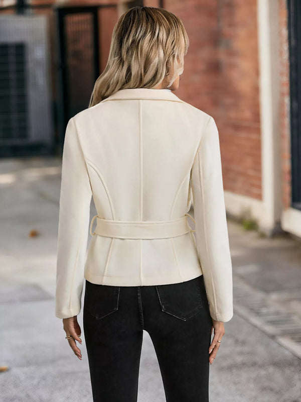 Belted button-up jacket — additional view 4