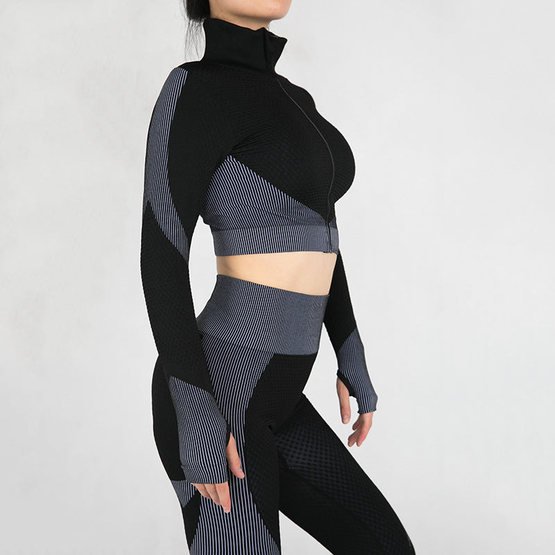 Women’s Zip-Front Activewear Set, side product view