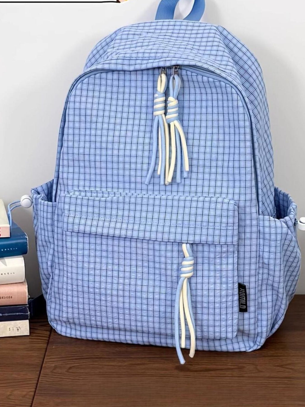 Plaid Nylon Backpack — product image 4