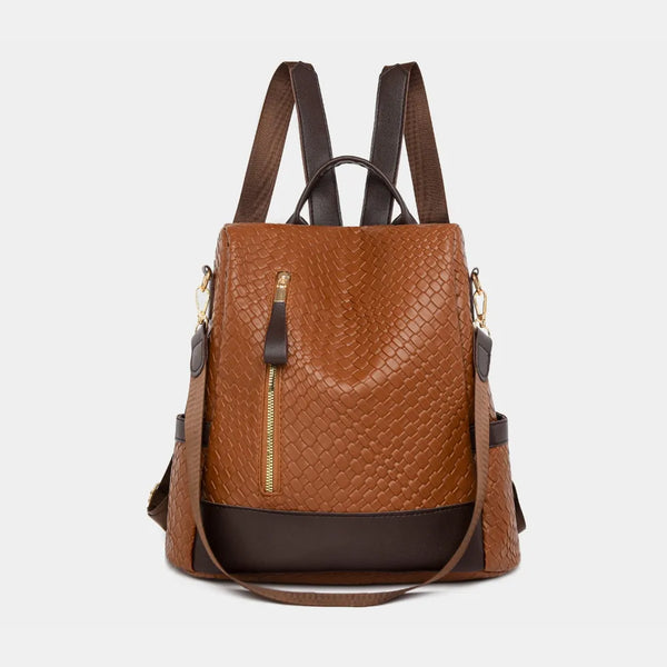 Large PU Leather Backpack — product image 9