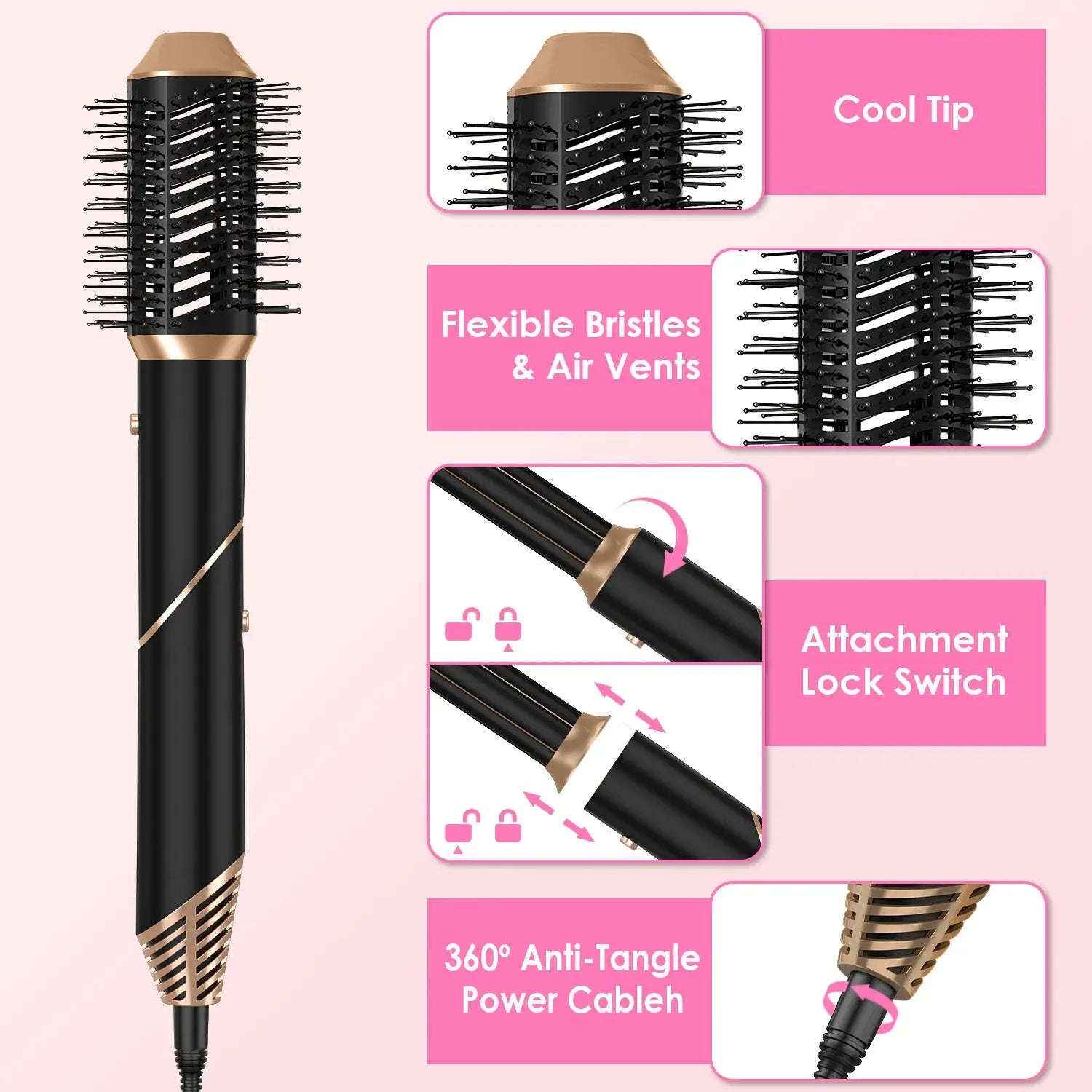 Multi-attachment air styler — additional view 6