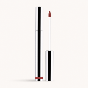 Peel-off lip liner in burgundy matte lip color