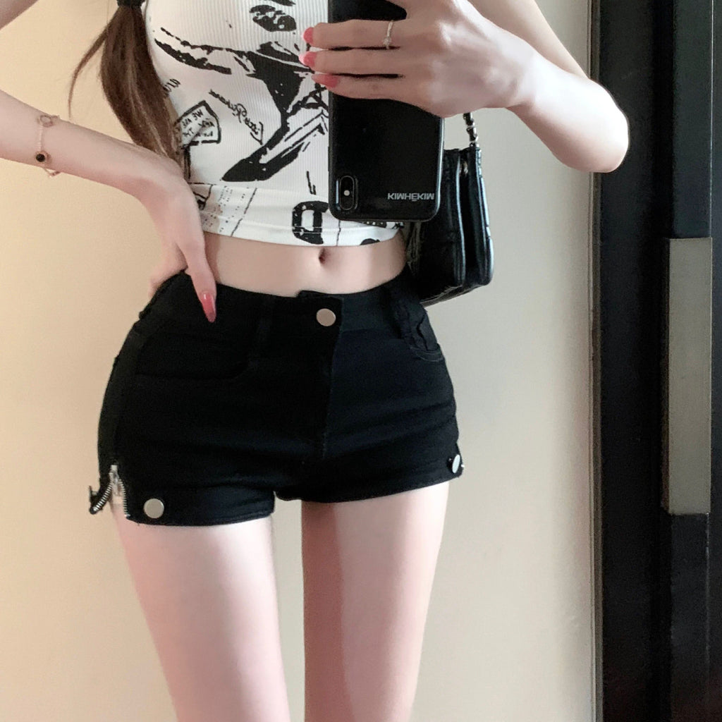 Women’s Low-Rise Stretch Denim Shorts, product view 14
